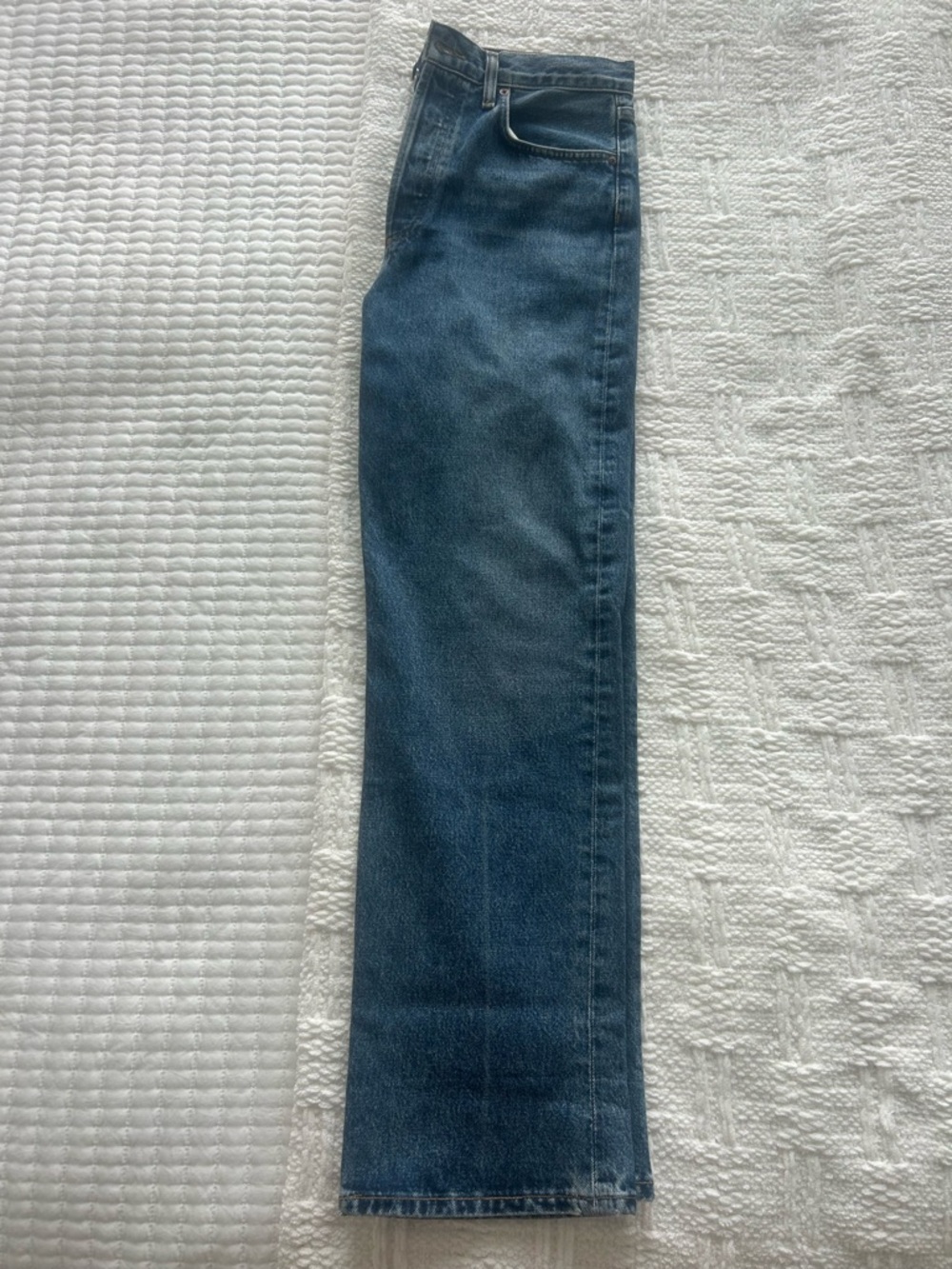 NEW WITH TAG Agolde Fran Low-Slung Straight Jeans in Medium Blue
